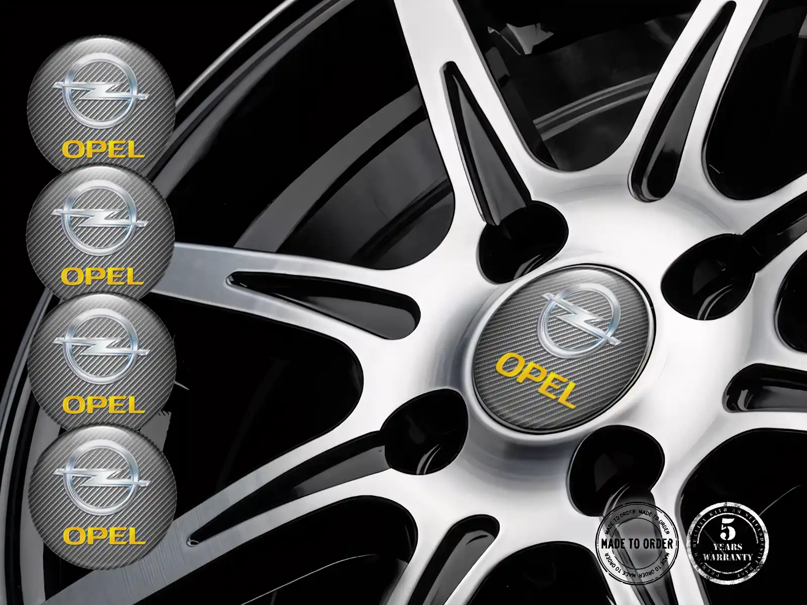 Opel Radaufkleber Version Harz-Dome-Embleme